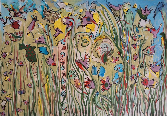 As cores das vogais, obra de Martha Barros