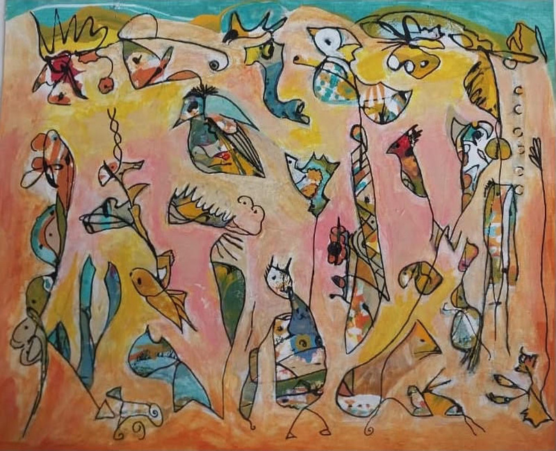 O del&iacute;rio das cores, obra de Martha Barros