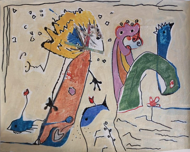 Um olhar ajoelhado, obra de Martha Barros